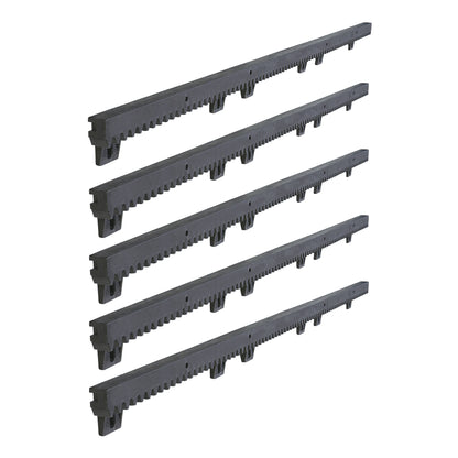 ALEKO Nylon Gear Racks with Metal Insert for Gate Opener, Set of 5