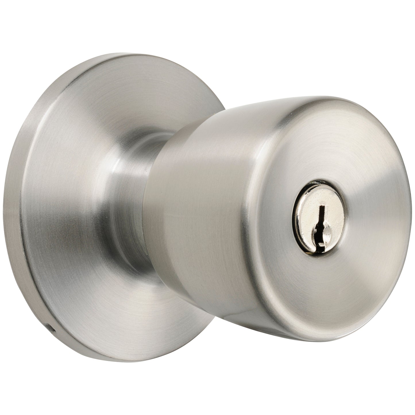 Hyper Tough Keyed Entry Classic Bell Style Doorknob, Stainless Steel