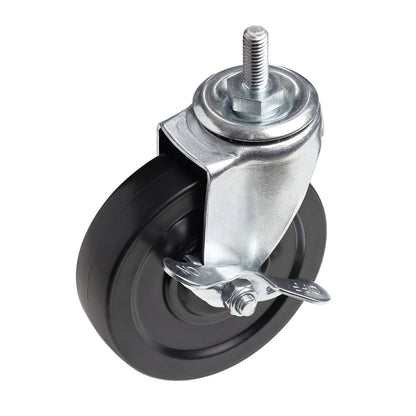 HSS 4" Heavy Duty Casters, 3/8" Bolt, Weight Capacity 600 lbs